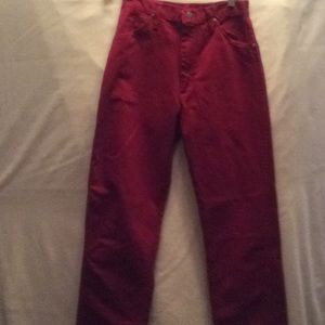 Wrangler Red Jeans 7X36 Made in USA